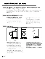 Preview for 10 page of LG DLEX0001 User'S Manual & Installation Instructions