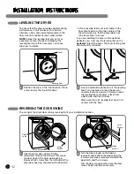 Preview for 12 page of LG DLEX0001 User'S Manual & Installation Instructions