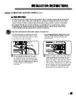 Preview for 19 page of LG DLEX0001 User'S Manual & Installation Instructions