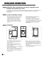 Предварительный просмотр 10 страницы LG DLEX0001TM User'S Manual & Installation Instructions