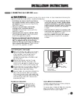 Предварительный просмотр 17 страницы LG DLEX0001TM User'S Manual & Installation Instructions