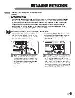 Предварительный просмотр 19 страницы LG DLEX0001TM User'S Manual & Installation Instructions