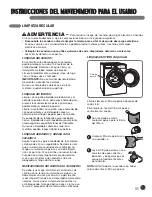 Предварительный просмотр 85 страницы LG DLEX0001TM User'S Manual & Installation Instructions