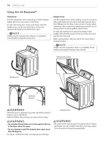 Предварительный просмотр 36 страницы LG DLEX5780*E Owner'S Manual