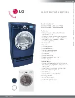 LG DLEX8377WM - SteamDryer Series - 27in Front-Load Electric Dryer Specifications предпросмотр