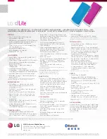 Preview for 2 page of LG dLite Specifications