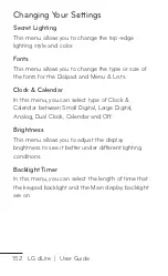 Предварительный просмотр 154 страницы LG dLite User Manual
