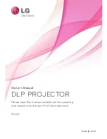 LG DLP PROJECTOR Owner'S Manual preview