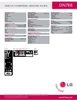 Preview for 2 page of LG DN788 -  DVD Player Specifications