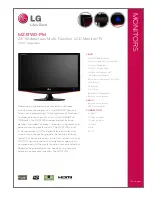 Предварительный просмотр 1 страницы LG DN899 -  DVD Player Specifications