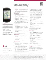 Preview for 2 page of LG Doubleplay Specifications