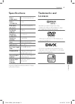 Предварительный просмотр 21 страницы LG DP126 Owner'S Manual