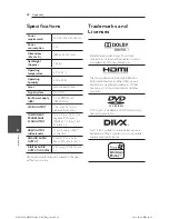 Preview for 22 page of LG DP430H Owner'S Manual