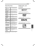 Предварительный просмотр 21 страницы LG DP540 Owner'S Manual