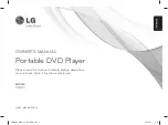 Preview for 1 page of LG DP580 Owner'S Manual