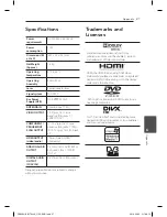 Preview for 27 page of LG DP829H Owner'S Manual