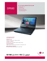 LG DP885 - Portable DVD Player Specifications preview