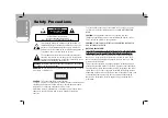 Предварительный просмотр 2 страницы LG DP9911BPM Owner'S Manual