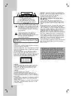 Preview for 2 page of LG DR165 Owner'S Manual