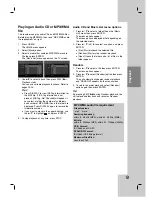 Предварительный просмотр 27 страницы LG DR275 Owner'S Manual