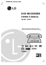 LG DR298H Owner'S Manual preview