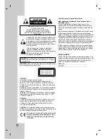 Preview for 2 page of LG DR7400 Owner'S Manual