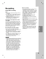 Preview for 31 page of LG DR7400 Owner'S Manual