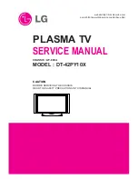 LG DT-42PY10X Service Manual preview