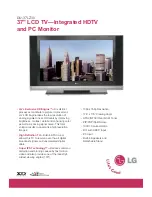 Preview for 1 page of LG DU-37LZ30 Specifications