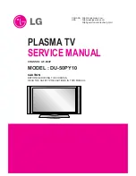 Preview for 1 page of LG DU-50PY10 Service Manual