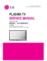 Preview for 1 page of LG DU-50PZ60H Service Manual