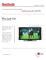 Preview for 1 page of LG DU-60PY10 Features