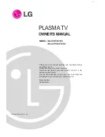 Preview for 1 page of LG DU42PX12X -  - 42" Plasma TV Owner'S Manual