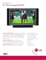 LG DU42PX12X -  - 42" Plasma TV Specifications preview