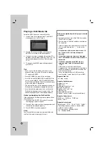 Предварительный просмотр 20 страницы LG DV246 Owner'S Manual