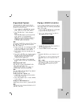 Preview for 17 page of LG DV246K Owner'S Manual