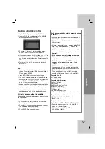 Preview for 19 page of LG DV246K Owner'S Manual