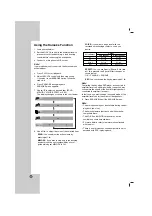 Preview for 20 page of LG DV246K Owner'S Manual