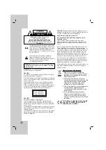 Предварительный просмотр 2 страницы LG DV276-E2M Owner'S Manual