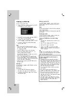 Предварительный просмотр 18 страницы LG DV288K Owner'S Manual