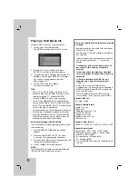 Preview for 20 page of LG DV298H Owner'S Manual