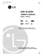 Предварительный просмотр 1 страницы LG DVD5063 Owner'S Manual