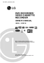 LG DVRK789 Owner'S Manual preview