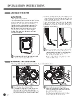 Предварительный просмотр 12 страницы LG DX2802L - 7.4CF FL GAS DRYER LED User'S Manual & Installation Instructions