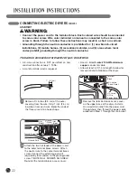 Предварительный просмотр 22 страницы LG DX2802L - 7.4CF FL GAS DRYER LED User'S Manual & Installation Instructions