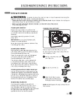 Предварительный просмотр 35 страницы LG DX2802L - 7.4CF FL GAS DRYER LED User'S Manual & Installation Instructions