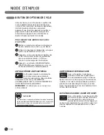 Предварительный просмотр 116 страницы LG DX2802L - 7.4CF FL GAS DRYER LED User'S Manual & Installation Instructions