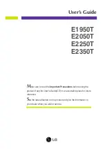 Предварительный просмотр 1 страницы LG E1950T User Manual