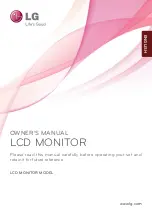 Предварительный просмотр 1 страницы LG E2011PX Owner'S Manual