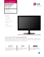 LG E2040T Specification предпросмотр